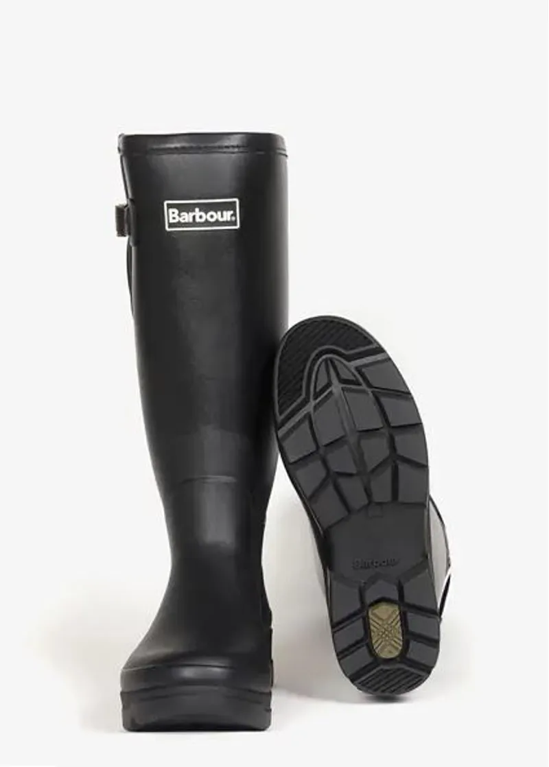 Barbour Mens Tempest Wellington Boot Black-1